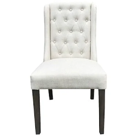 Button-Tufted Dining Chair
